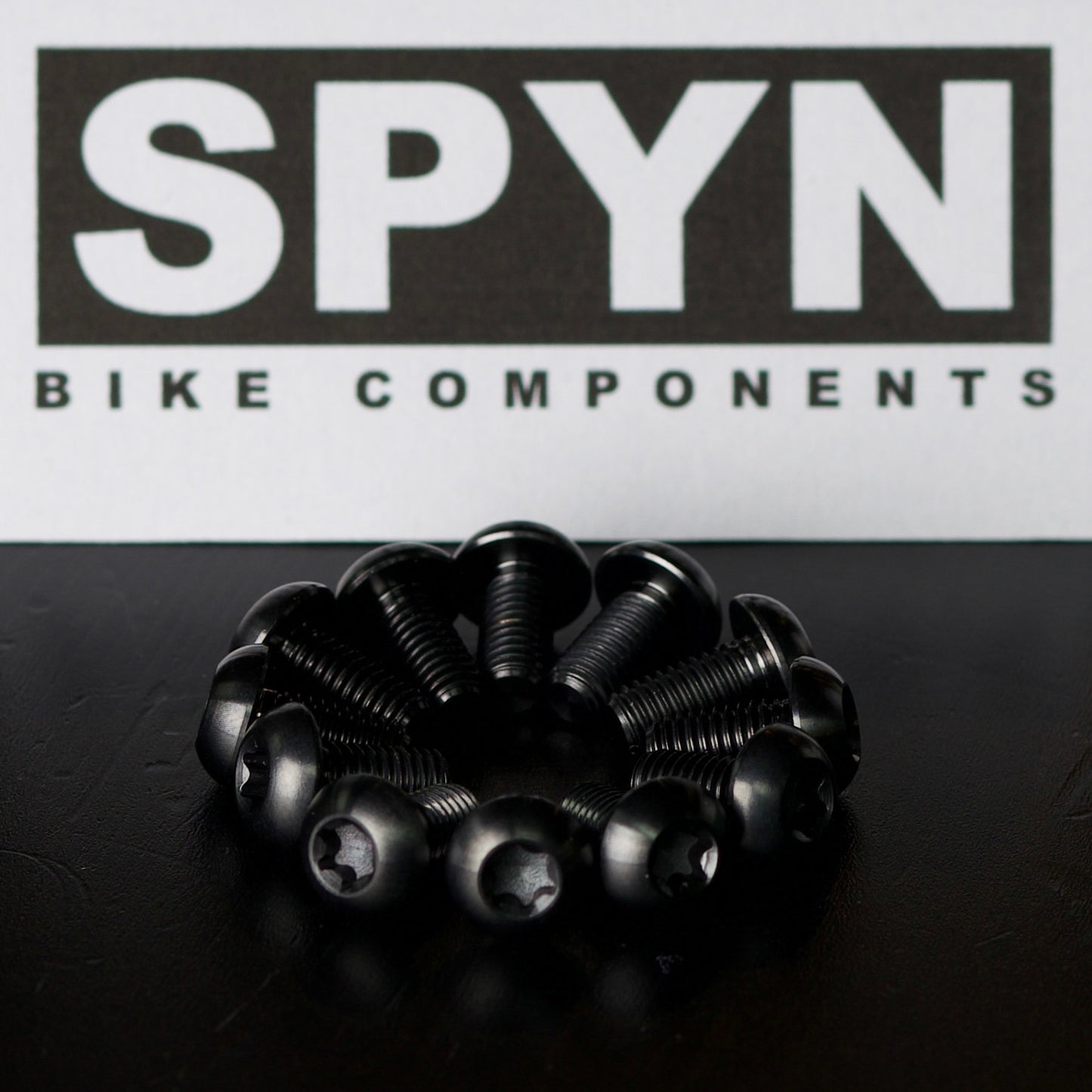 Black titanium rotor bolt kit