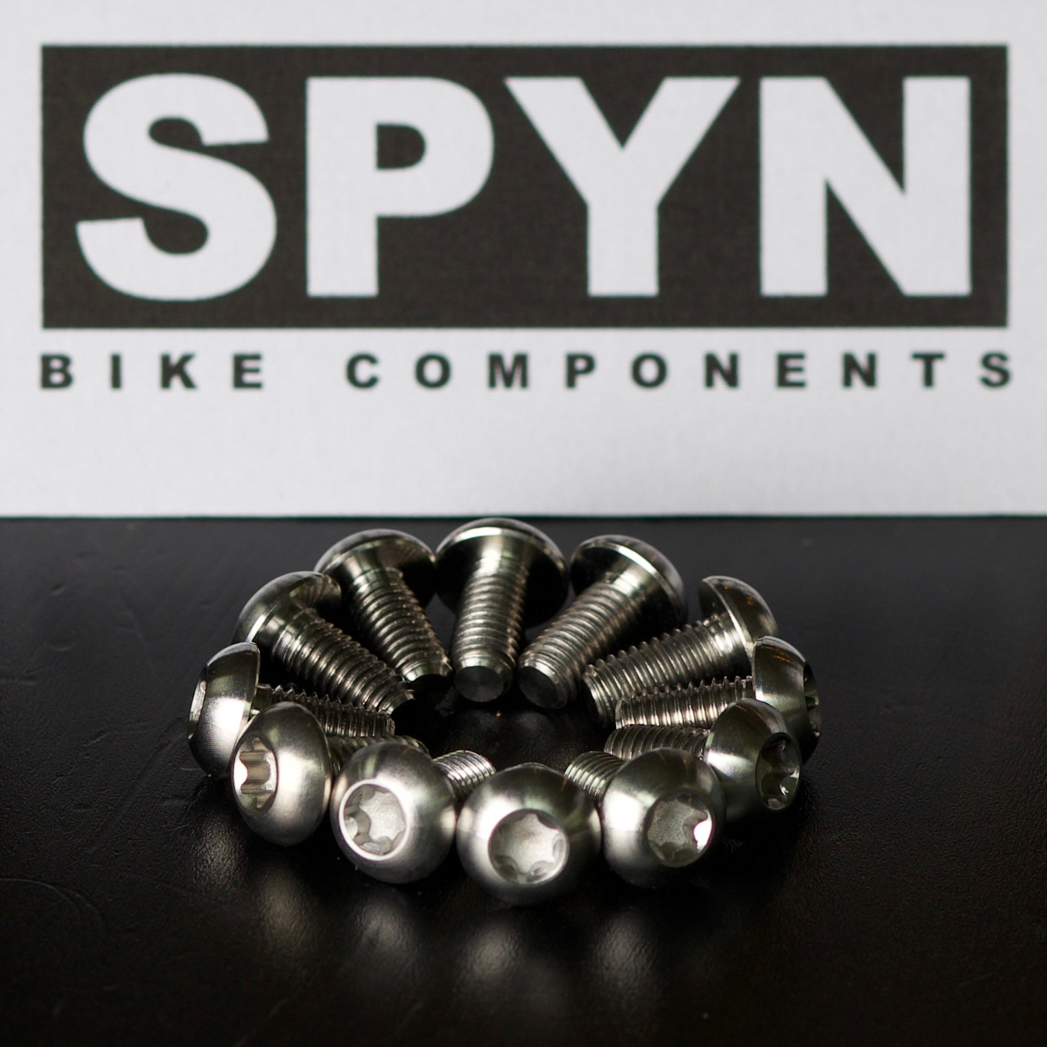 Raw titanium rotor bolt kit